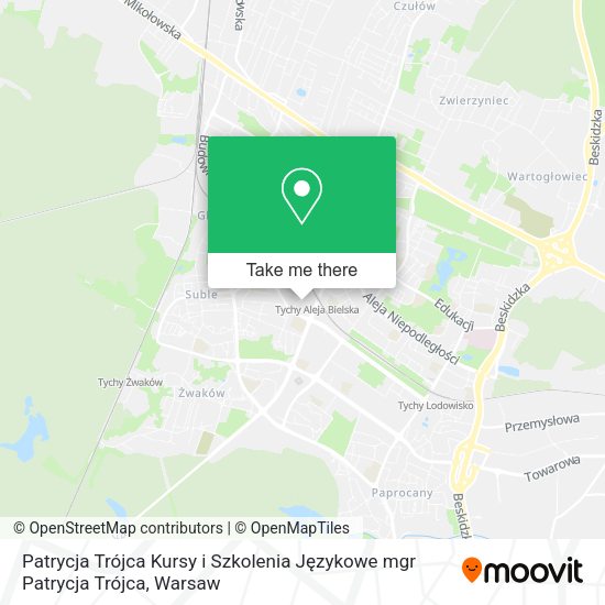 Patrycja Trójca Kursy i Szkolenia Językowe mgr Patrycja Trójca map