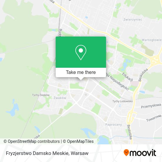 Fryzjerstwo Damsko Meskie map