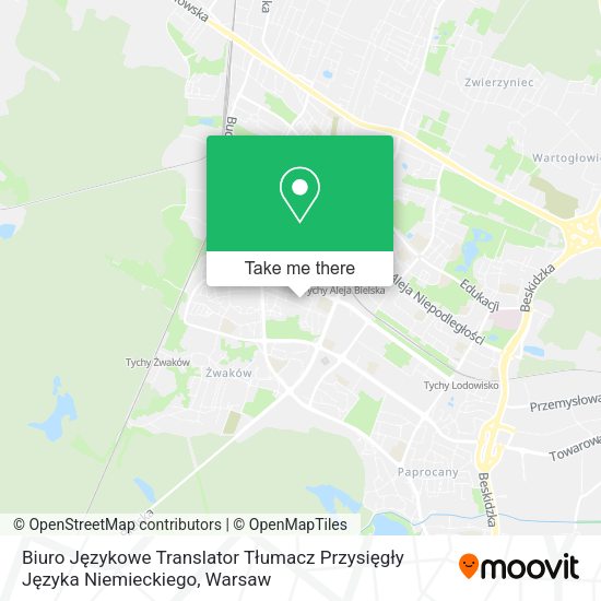 Biuro Językowe Translator Tłumacz Przysięgły Języka Niemieckiego map