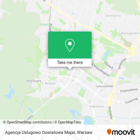 Agencja Uslugowo Oswiatowa Majar map