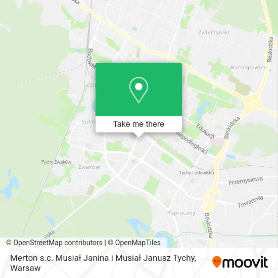 Merton s.c. Musiał Janina i Musiał Janusz Tychy map