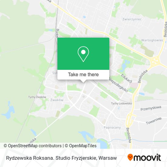 Rydzewska Roksana. Studio Fryzjerskie map