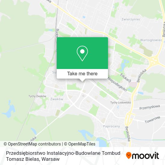 Przedsiębiorstwo Instalacyjno-Budowlane Tombud Tomasz Bielas map