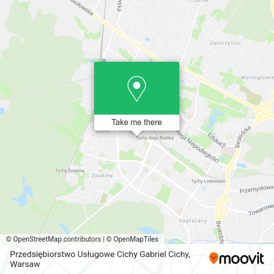 Przedsiębiorstwo Usługowe Cichy Gabriel Cichy map