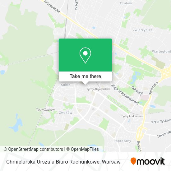 Chmielarska Urszula Biuro Rachunkowe map