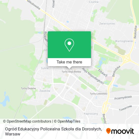 Ogród Edukacyjny Policealna Szkoła dla Dorosłych map