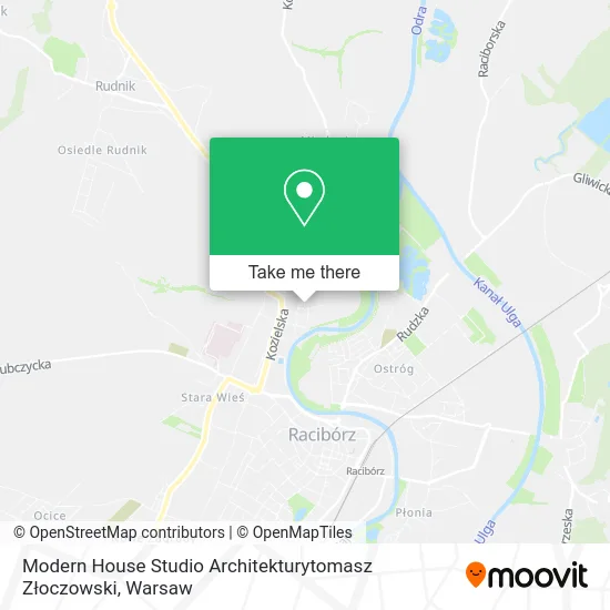 Карта Modern House Studio Architekturytomasz Złoczowski