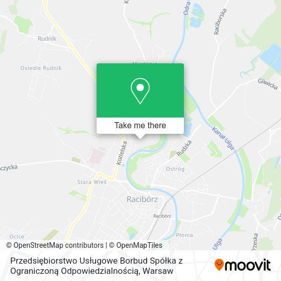 Przedsiębiorstwo Usługowe Borbud Spółka z Ograniczoną Odpowiedzialnością map