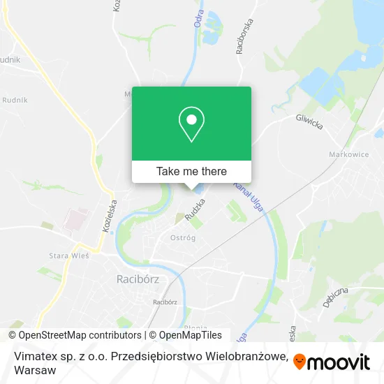 Карта Vimatex sp. z o.o. Przedsiębiorstwo Wielobranżowe