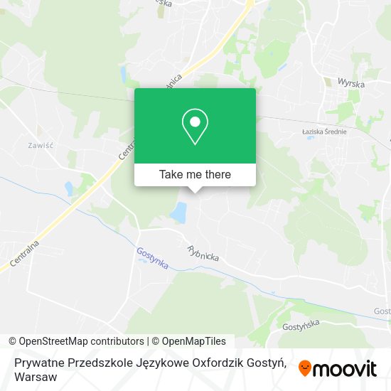 Prywatne Przedszkole Językowe Oxfordzik Gostyń map