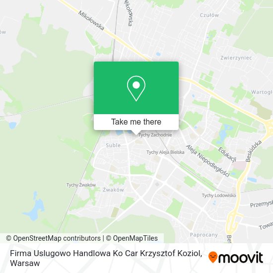 Firma Uslugowo Handlowa Ko Car Krzysztof Koziol map