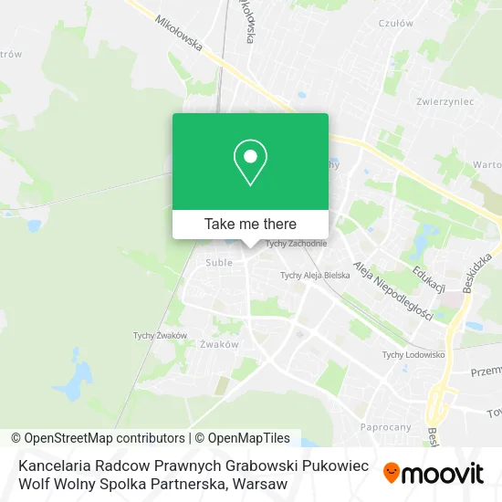 Kancelaria Radcow Prawnych Grabowski Pukowiec Wolf Wolny Spolka Partnerska map