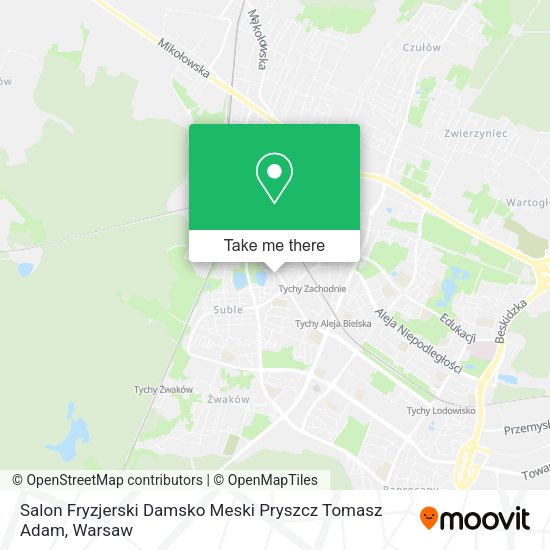 Salon Fryzjerski Damsko Meski Pryszcz Tomasz Adam map