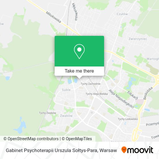 Gabinet Psychoterapii Urszula Sołtys-Para map