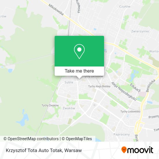 Krzysztof Tota Auto Totak map