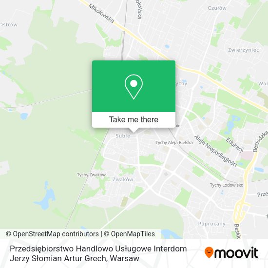 Przedsiębiorstwo Handlowo Usługowe Interdom Jerzy Słomian Artur Grech map