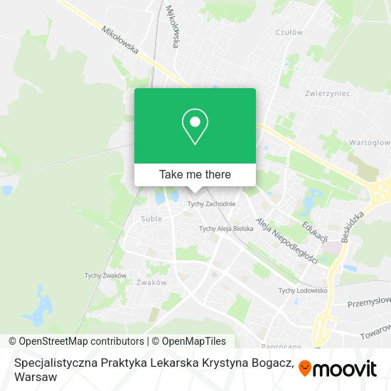 Specjalistyczna Praktyka Lekarska Krystyna Bogacz map