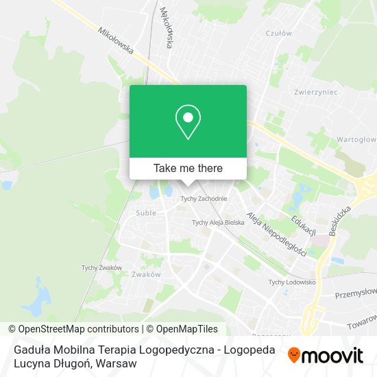 Gaduła Mobilna Terapia Logopedyczna - Logopeda Lucyna Długoń map