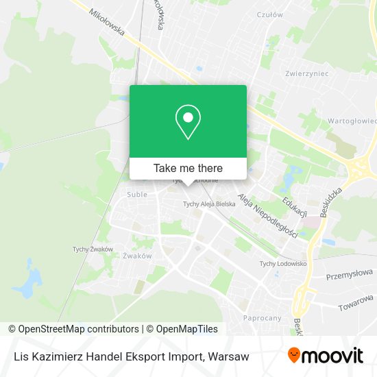 Lis Kazimierz Handel Eksport Import map