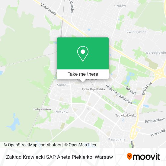 Zakład Krawiecki SAP Aneta Piekiełko map