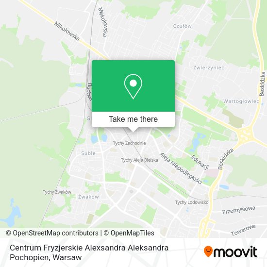 Centrum Fryzjerskie Alexsandra Aleksandra Pochopien map