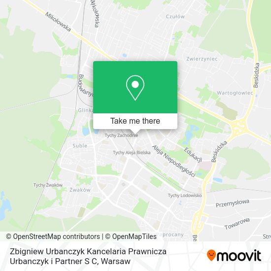 Zbigniew Urbanczyk Kancelaria Prawnicza Urbanczyk i Partner S C map