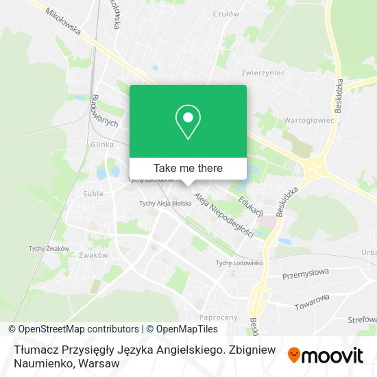 Tłumacz Przysięgły Języka Angielskiego. Zbigniew Naumienko map