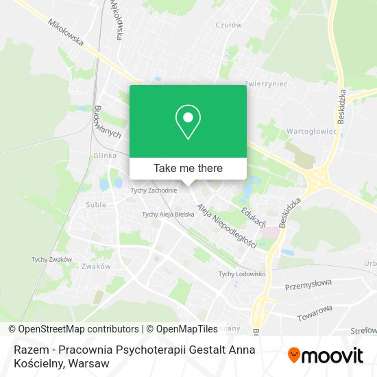 Razem - Pracownia Psychoterapii Gestalt Anna Kościelny map