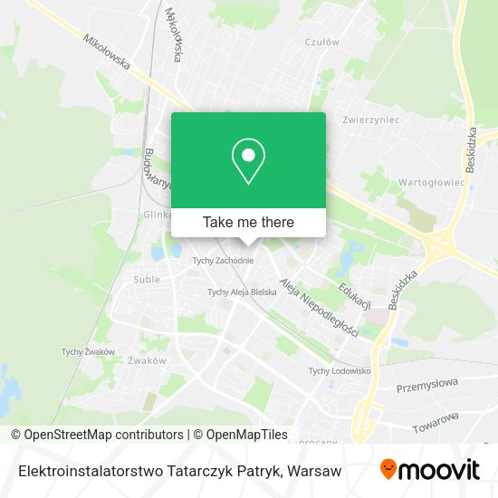 Elektroinstalatorstwo Tatarczyk Patryk map