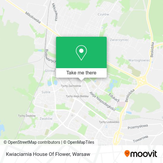 Kwiaciarnia House Of Flower map