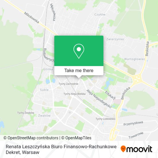 Renata Leszczyńska Biuro Finansowo-Rachunkowe Dekret map