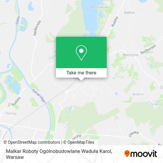 Malkar Roboty Ogólnobudowlane Waduła Karol map