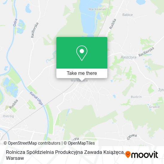 Rolnicza Spółdzielnia Produkcyjna Zawada Książęca map