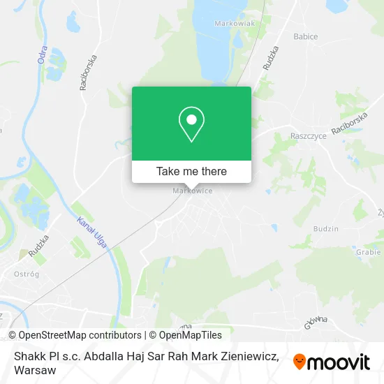 Карта Shakk Pl s.c. Abdalla Haj Sar Rah Mark Zieniewicz