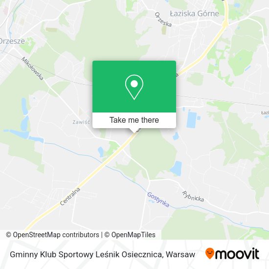 Gminny Klub Sportowy Leśnik Osiecznica map