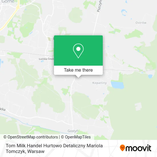 Карта Tom Milk Handel Hurtowo Detaliczny Mariola Tomczyk