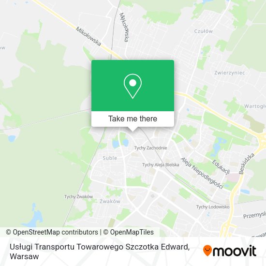 Usługi Transportu Towarowego Szczotka Edward map