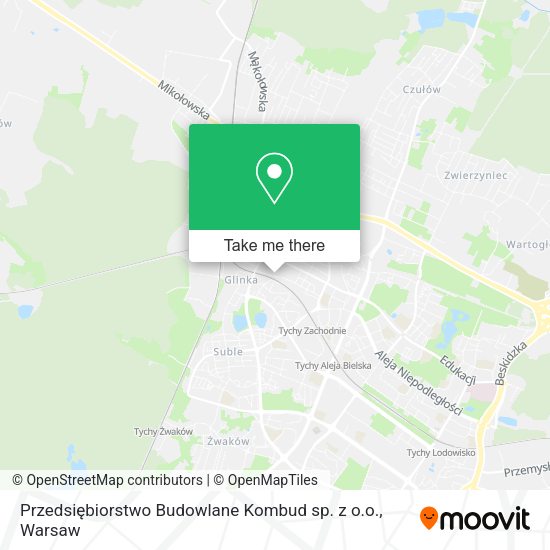 Карта Przedsiębiorstwo Budowlane Kombud sp. z o.o.