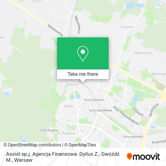 Assist sp.j. Agencja Finansowa. Dyllus Z., Gwóźdź M. map