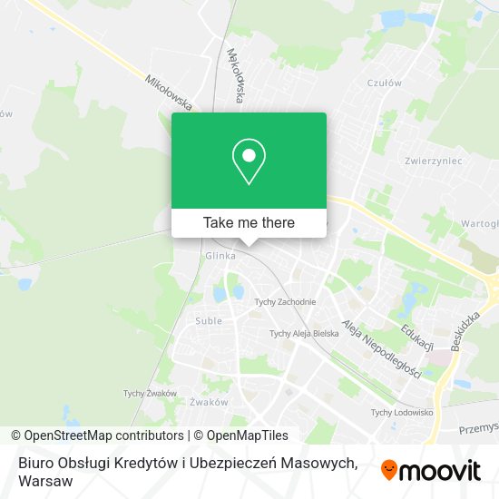 Biuro Obsługi Kredytów i Ubezpieczeń Masowych map