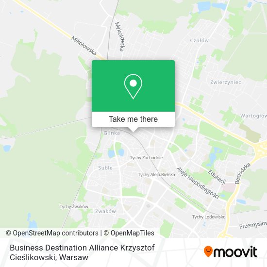 Business Destination Alliance Krzysztof Cieślikowski map