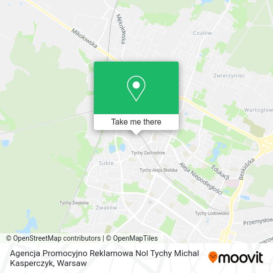 Agencja Promocyjno Reklamowa Nol Tychy Michal Kasperczyk map