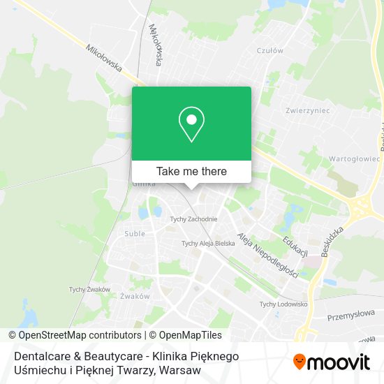 Dentalcare & Beautycare - Klinika Pięknego Uśmiechu i Pięknej Twarzy map