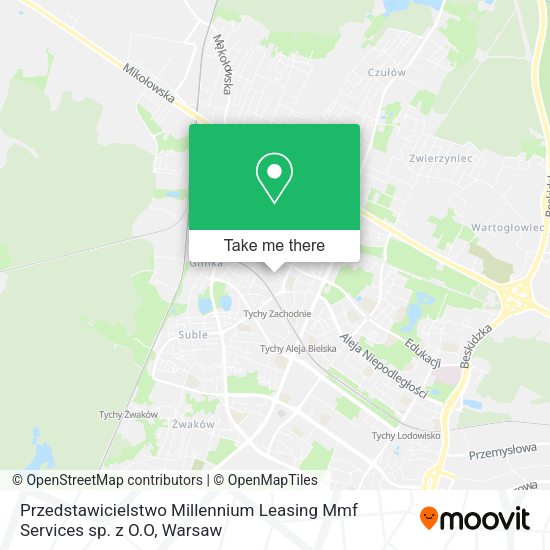 Przedstawicielstwo Millennium Leasing Mmf Services sp. z O.O map