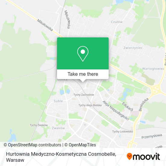 Hurtownia Medyczno-Kosmetyczna Cosmobelle map