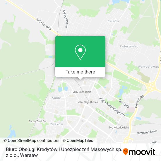 Biuro Obsługi Kredytów i Ubezpieczeń Masowych sp. z o.o. map