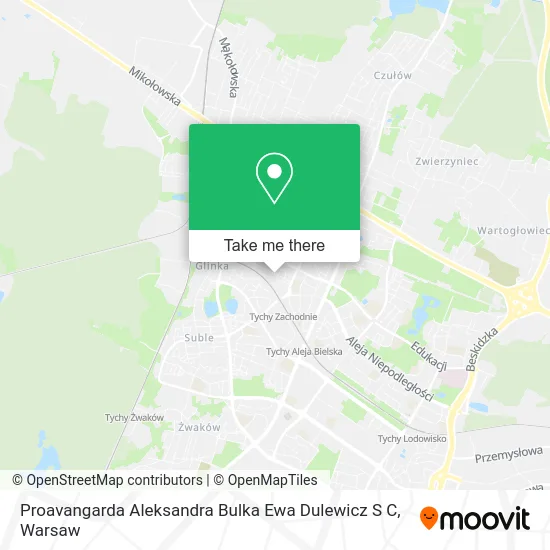 Карта Proavangarda Aleksandra Bulka Ewa Dulewicz S C