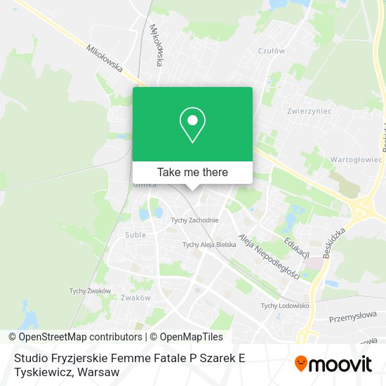 Studio Fryzjerskie Femme Fatale P Szarek E Tyskiewicz map