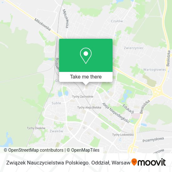 Związek Nauczycielstwa Polskiego. Oddział map