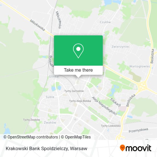 Krakowski Bank Spoldzielczy map